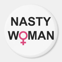 Nasty Vrouw Stemmen Ronde Magnet