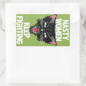 Nasty vrouwen blijven vechten Sticker rechthoek (Tas)