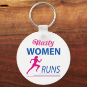Nasty vrouwen lopen sleutelhanger (Voorkant)