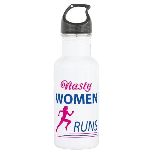 Nasty vrouwen lopen waterfles  (Voorkant)