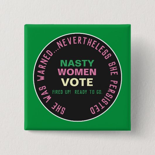 NASTY VROUWEN STEMMEN 2020 Campaign Button (Voorkant)