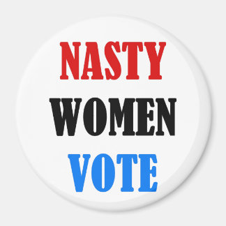 Nasty Vrouwen Stemmen Ronde Magnet