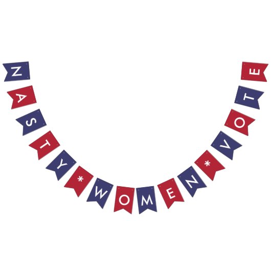 Nasty Vrouwen stemmen voor Hillary Clinton Democra Vlaggetjes (Alle)