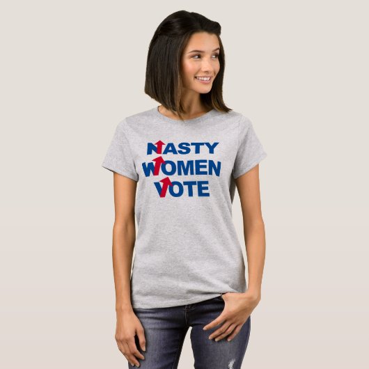 NASTY VROUWEN STEMMING T-SHIRT (Voorkant volledig)