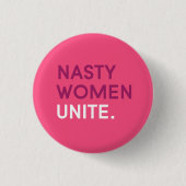 Nasty Vrouwen verenigen Button (Voorkant)