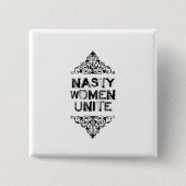 Nasty Vrouwen verenigen Button (Voorkant)