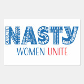Nasty vrouwen verenigen Sticker (Voorkant)