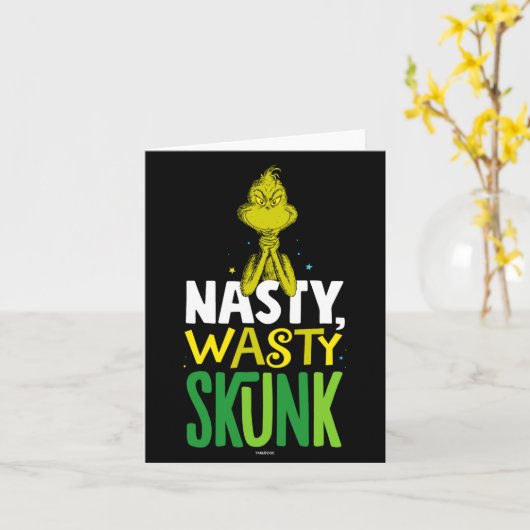 Nasty Wasty Skunk  Kaart (Gele Bloem)