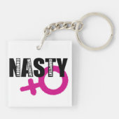 Nasty Woman Acryllic Sleutelhanger (Achterkant)
