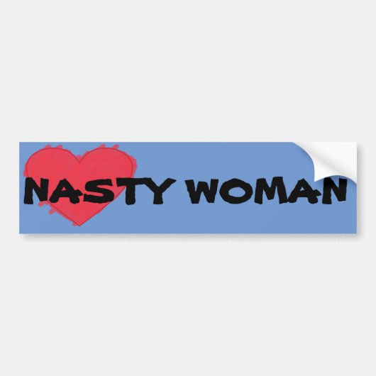Nasty Woman bumper sticker (Voorkant)
