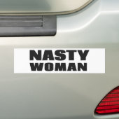 Nasty Woman Bumpersticker (Op auto)
