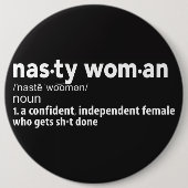 Nasty Woman Definition Button (Voorkant)