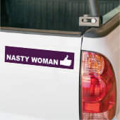 Nasty Woman duikt op Bumpersticker (Op Truck)