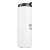 "Nasty Woman" grijs wit Thermosbeker (Gedraaid links)