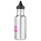 Nasty Woman hot roze fuchsia letters modern Waterfles (Rechts)