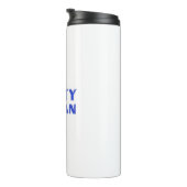 "Nasty Woman" kobalt blauw wit Thermosbeker (Geroteerd rechts)