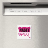 Nasty Woman Pink Cat Pet Magneet (Insitu (Vaatwasser))