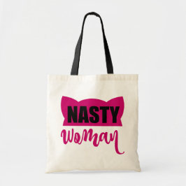 Nasty Woman Pink Cat Pet Tote Bag
