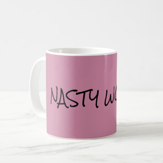 Nasty Woman Pink Coffee Cup Koffiemok (Voorkant links)