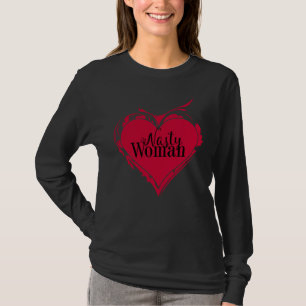 NASTY WOMAN Red art HEART T-shirt