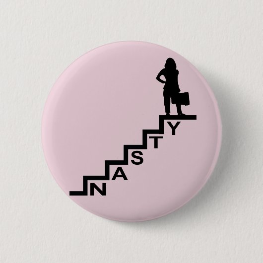 Nasty Woman Ronde Button 5,7 Cm (Voorkant)