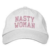 Nasty Woman Roze Lettering Custom Baseball Pet