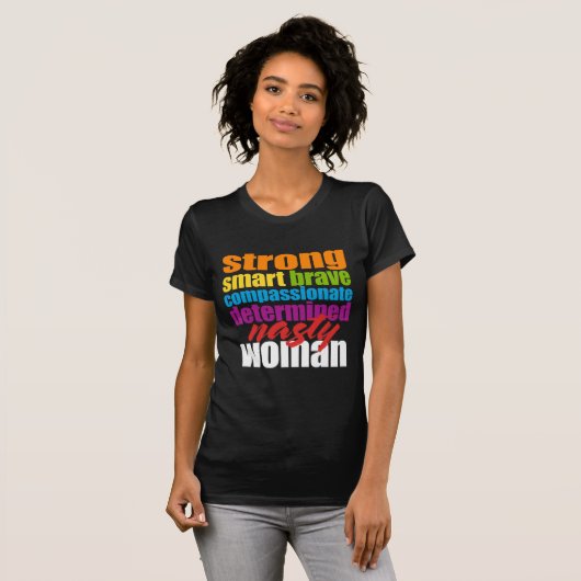 Nasty Woman t-shirt (Voorkant volledig)