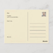 Nasty Woman Tattoo Briefkaart (Achterkant)