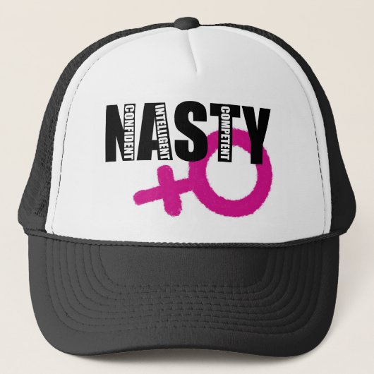Nasty Woman Trucker Hat Trucker Pet (Voorkant)