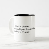 Nasty Woman Tweekleurige Koffiemok (Voorkant links)