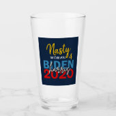 Nasty Woman voor Biden Harris 2020 Glas (Voorkant)