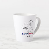 Nasty Woman voor Biden-Harris 2020 Latte Mok (Rechterhoek)
