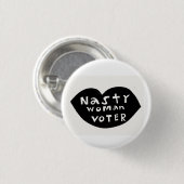 Nasty Woman Voter Button (Voorkant /achterkant)