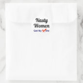 Nasty Women krijgen mijn stem Ronde Sticker (Tas)