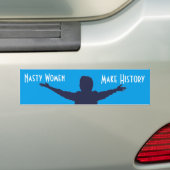 Nasty Women make History Clinton Sticker (Op auto)