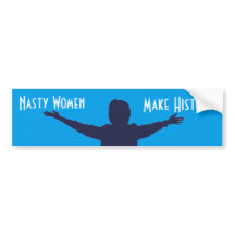 Nasty Women make History Clinton Sticker