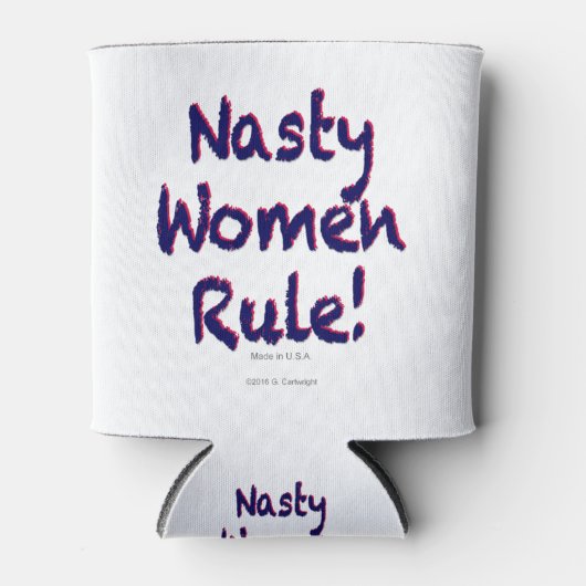 Nasty Women Rule Blikjeskoeler (Voorkant)