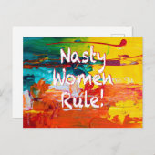 Nasty Women Rule Briefkaart (Voorkant / Achterkant)