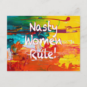 Nasty Women Rule Briefkaart