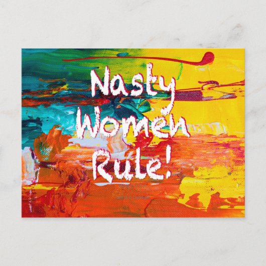 Nasty Women Rule Briefkaart (Voorkant)