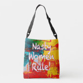 Nasty Women Rule Crossbody Tas (Achterkant)