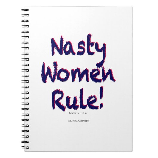 Nasty Women Rule Notitieboek (Voorkant)