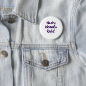 Nasty Women Rule Ronde Button 5,7 Cm (In situ)