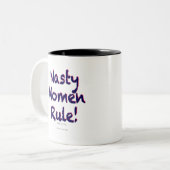 Nasty Women Rule Tweekleurige Koffiemok (Voorkant links)