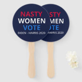 Nasty Women Stemmen I Handwaaier (Voorkant en achterkant)