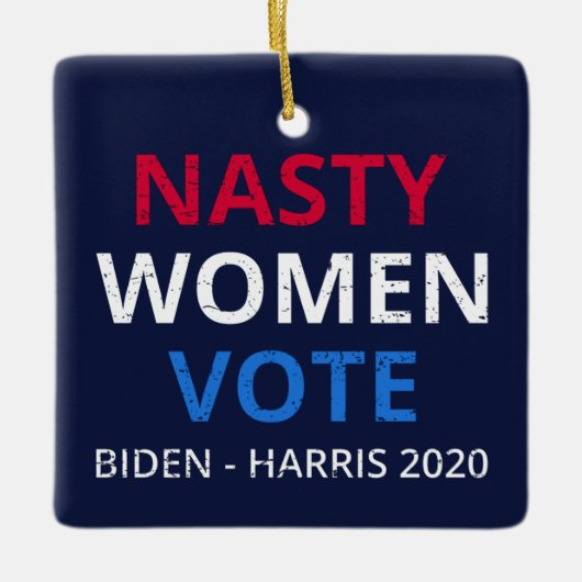 Nasty Women Stemmen I Keramisch Ornament (Voorkant)