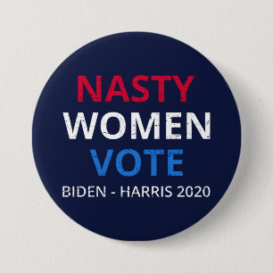 Nasty Women Stemmen I Ronde Button 7,6 Cm