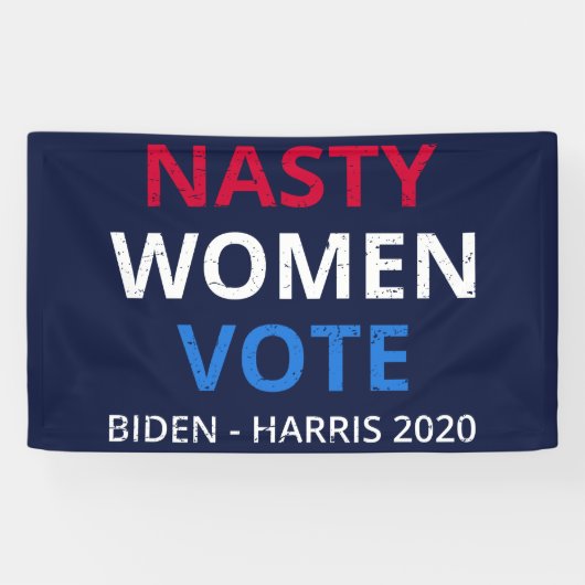 Nasty Women Stemmen I Spandoek (Horizontaal)