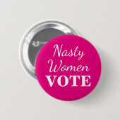 Nasty Women Stemming: Button 2016 (Voorkant /achterkant)