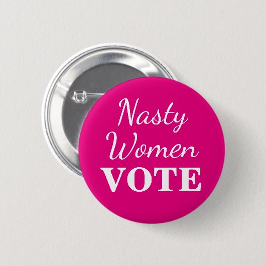 Nasty Women Stemming: Button 2016 (Voorkant /achterkant)